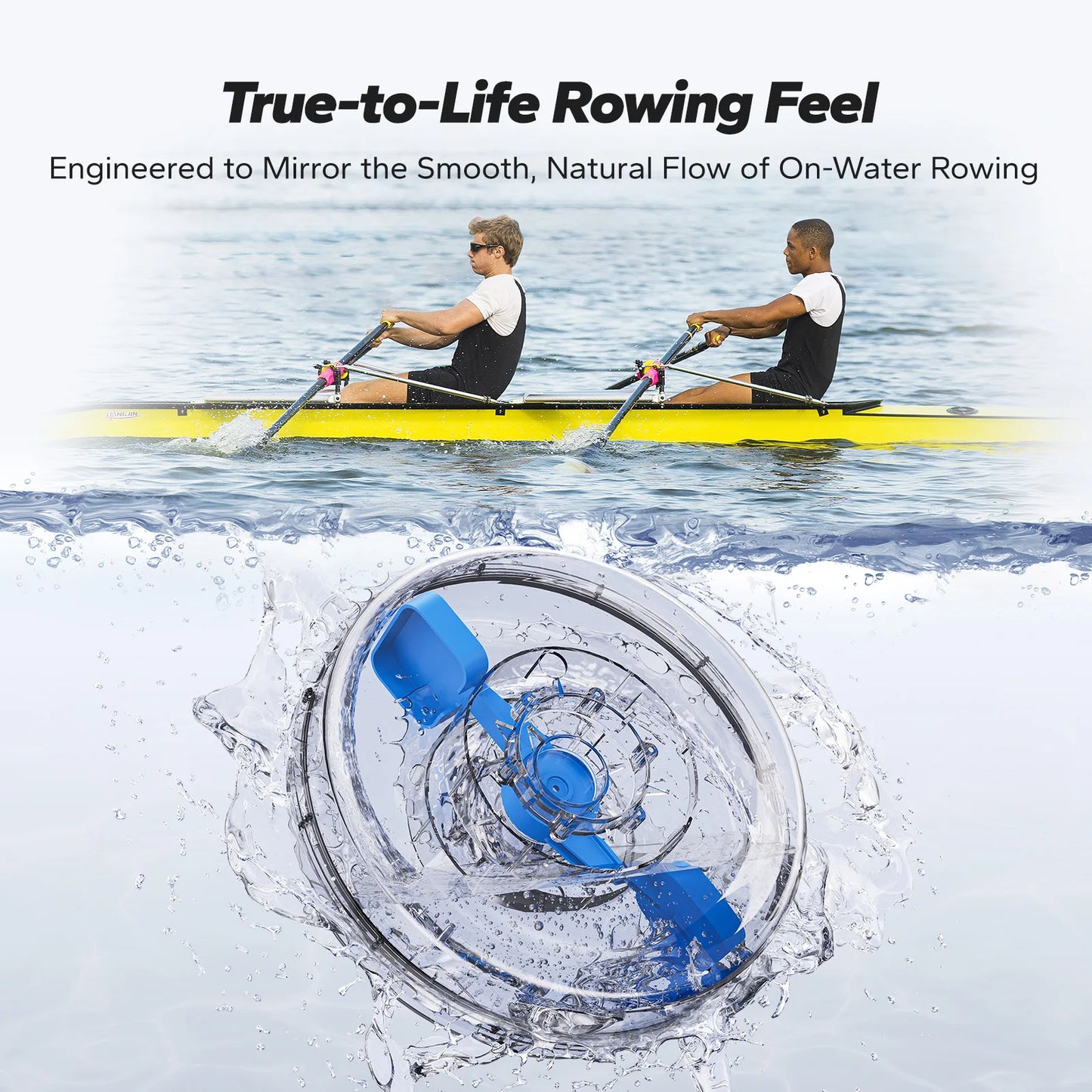 MERACH Water Rowing Machines for Home, Foldable Row Machine with 400LBS Weight Capacity, Dedicated Monitor and Comfortable Seat