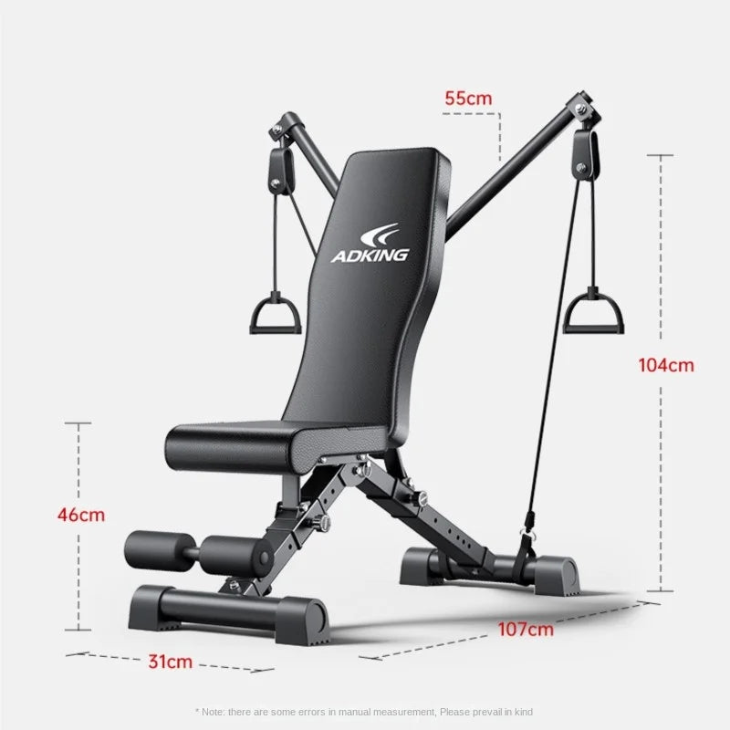 TULX motion dumbbell bench can be used as a bench press and sit up aid or as a barbell tension band for home fitness Easy to use