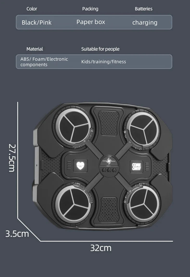 Music Electronic Music Boxing Target Lntelligent Boxing Machine Boxing Decompression Wall Target Home Fitness Training Equipment