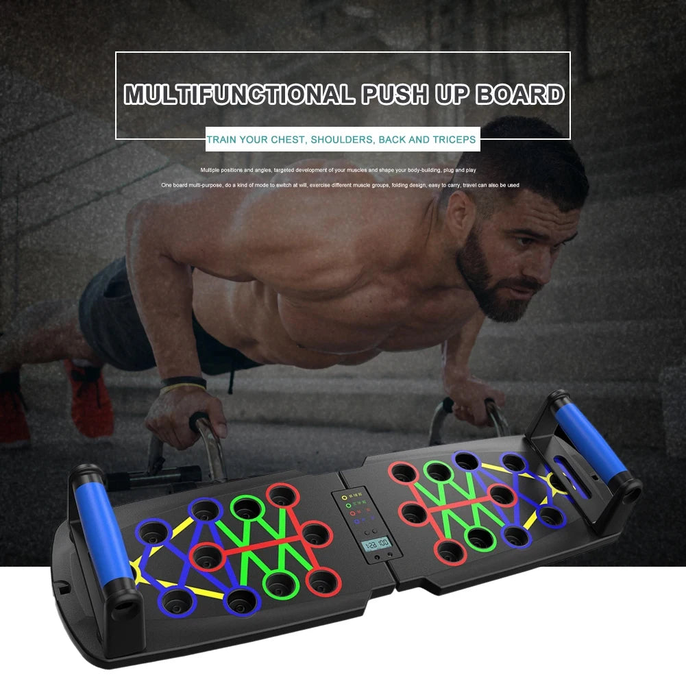 Automatic Count Push Up Board Home Fitness Rack  Pushup Bars Handles Foldable Professional Chest Abdomen Arms and Back Train