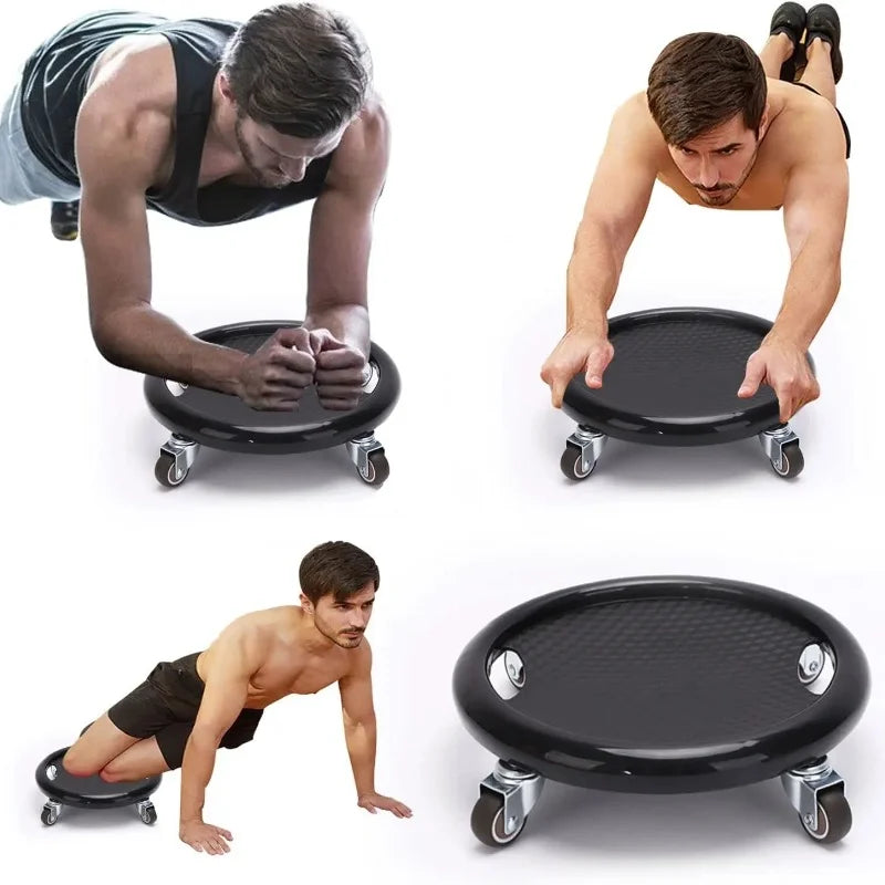 Multifunctional Abs Universal Plate Four Rounds of Silent Training Sliding Gear Roller Disc Home Fitness Sports Equipment