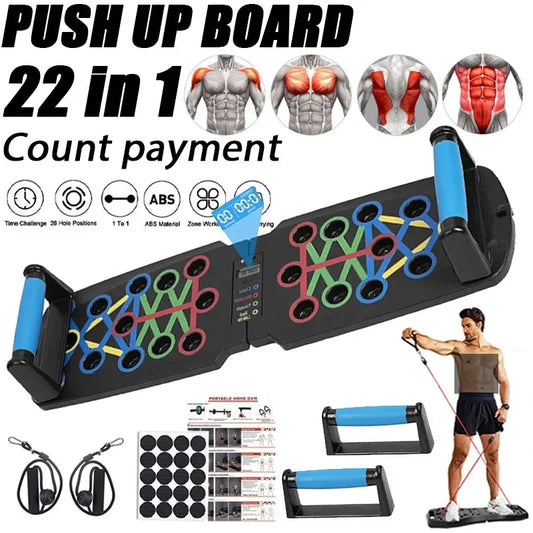 Automatic Count Push Up Board Home Fitness Rack  Pushup Bars Handles Foldable Professional Chest Abdomen Arms and Back Train