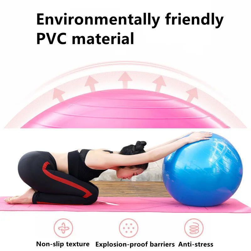 45-85 cm PVC Yoga Ball Gym Fit Ball Thickened Explosion-proof Exercise Home Fitness Pilates Sport Balance Ball Yoga Equipment