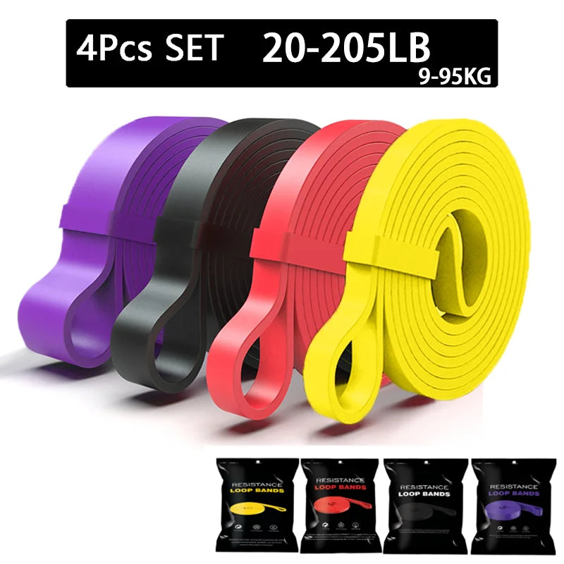 Latex Resistance Bands Pull Up Gym Home Fitness Rubber Expander Loop Strength Assist Workout Training Equipment