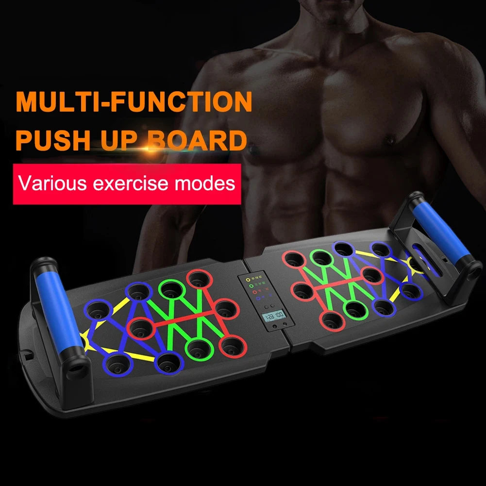 Automatic Count Push Up Board Home Fitness Rack  Pushup Bars Handles Foldable Professional Chest Abdomen Arms and Back Train