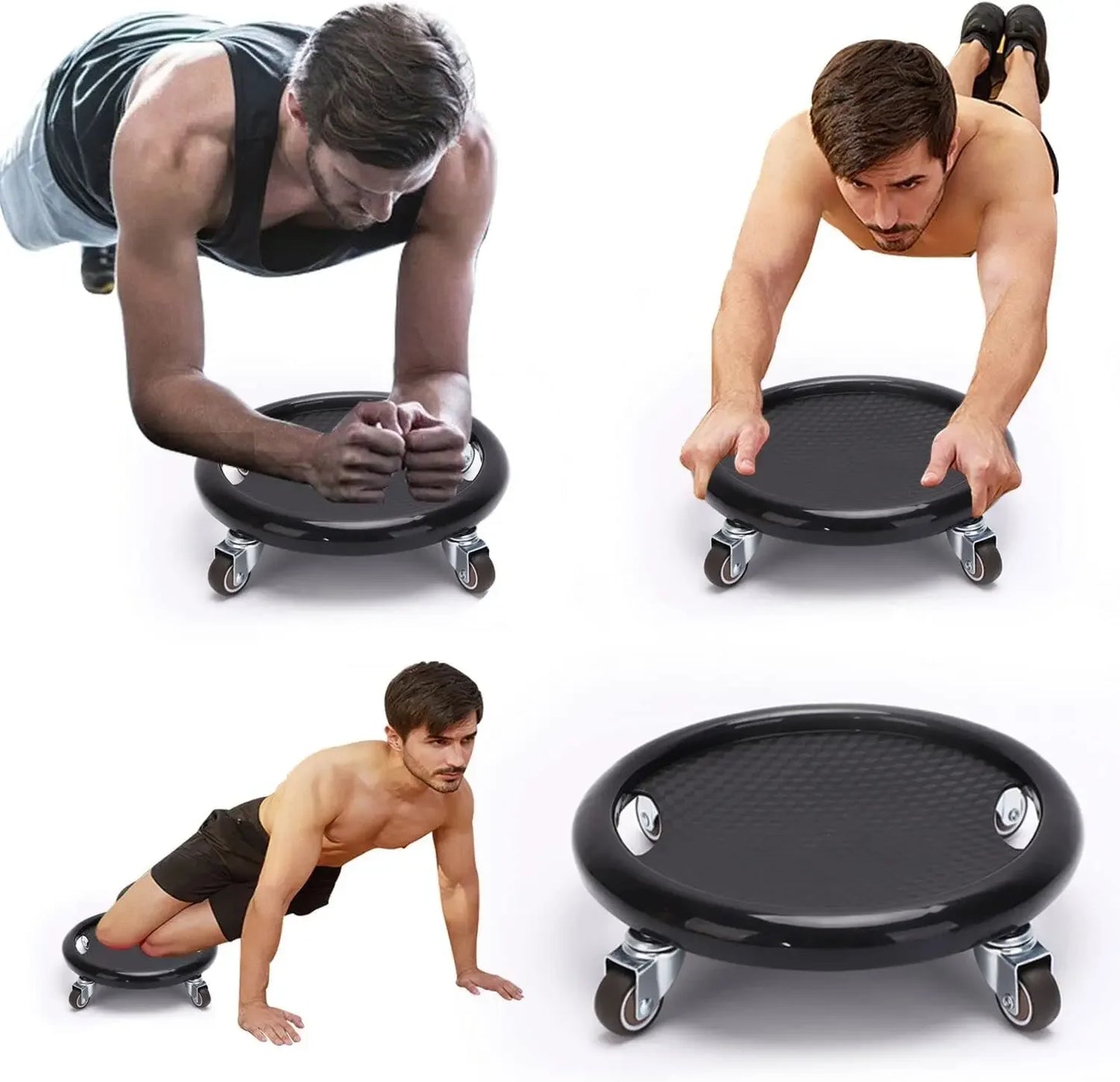 Multifunctional Abs Universal Plate Four Rounds of Silent Training Sliding Gear Roller Disc Home Fitness Sports Equipment