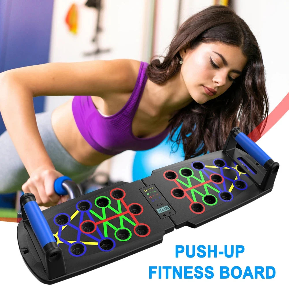 Automatic Count Push Up Board Home Fitness Rack  Pushup Bars Handles Foldable Professional Chest Abdomen Arms and Back Train