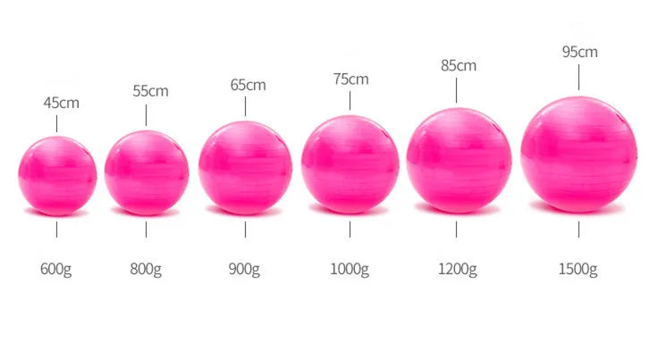 45-85 cm PVC Yoga Ball Gym Fit Ball Thickened Explosion-proof Exercise Home Fitness Pilates Sport Balance Ball Yoga Equipment