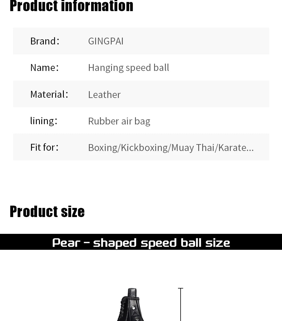 Professional Hanging Boxing Speed Ball Boxing Gym Sanda Training Dodge Ball Home Fitness Reaction Ball Target Release Ball