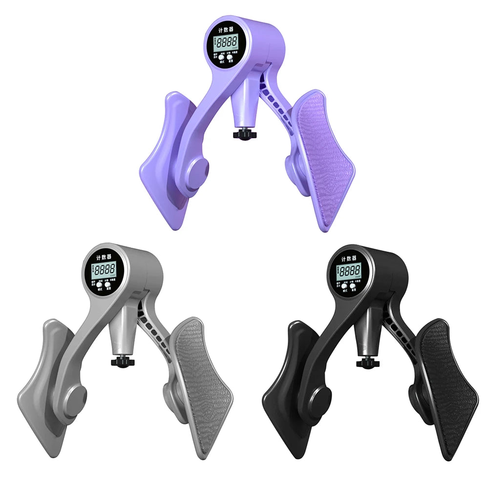 Digital Thigh Master Exerciser Strength Adjustable Pelvic Floor Muscle Trainer Battery Powered Men Women Home Fitness Equipment