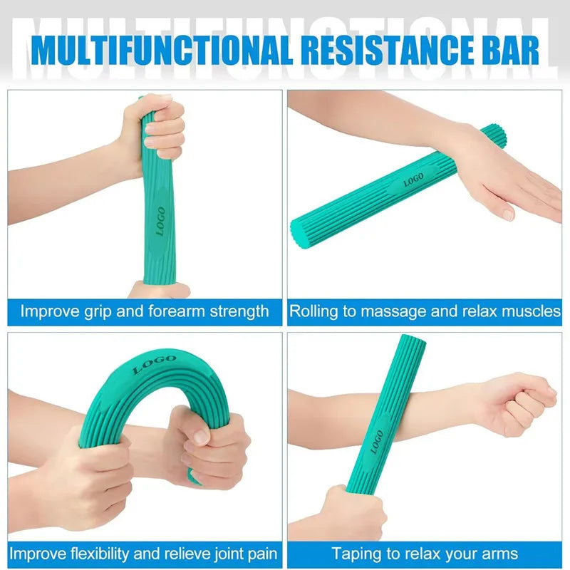 5~25lbs Fitness Grip Stick Rehabilitation Forearm Muscle Training Home Fitness Equipment  Physiotherapy Gym Boxing Bodybuilding