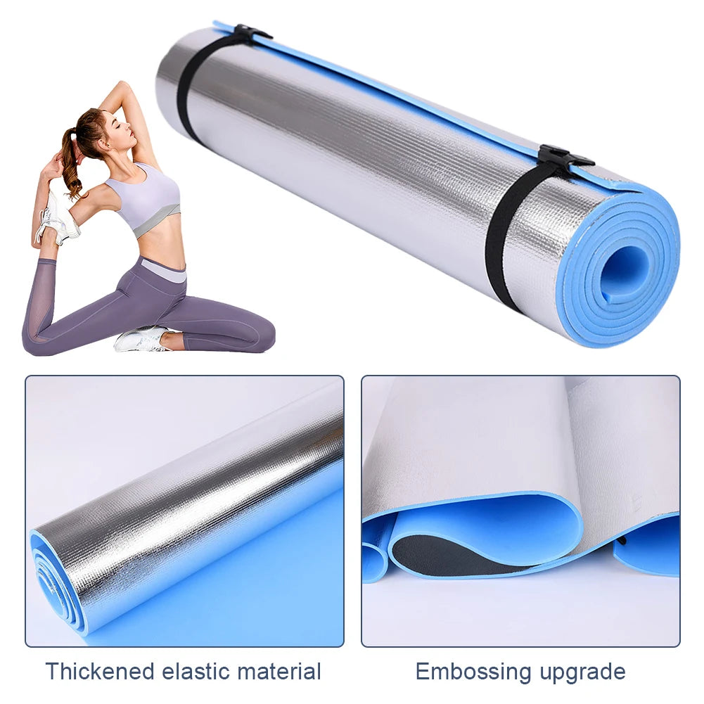 10mm Yoga Mat Anti-skid Sports Fitness EVA Comfort Foam 6mmThick Yoga Mat for Exercise Yoga and Pilates Gymnastics Mat