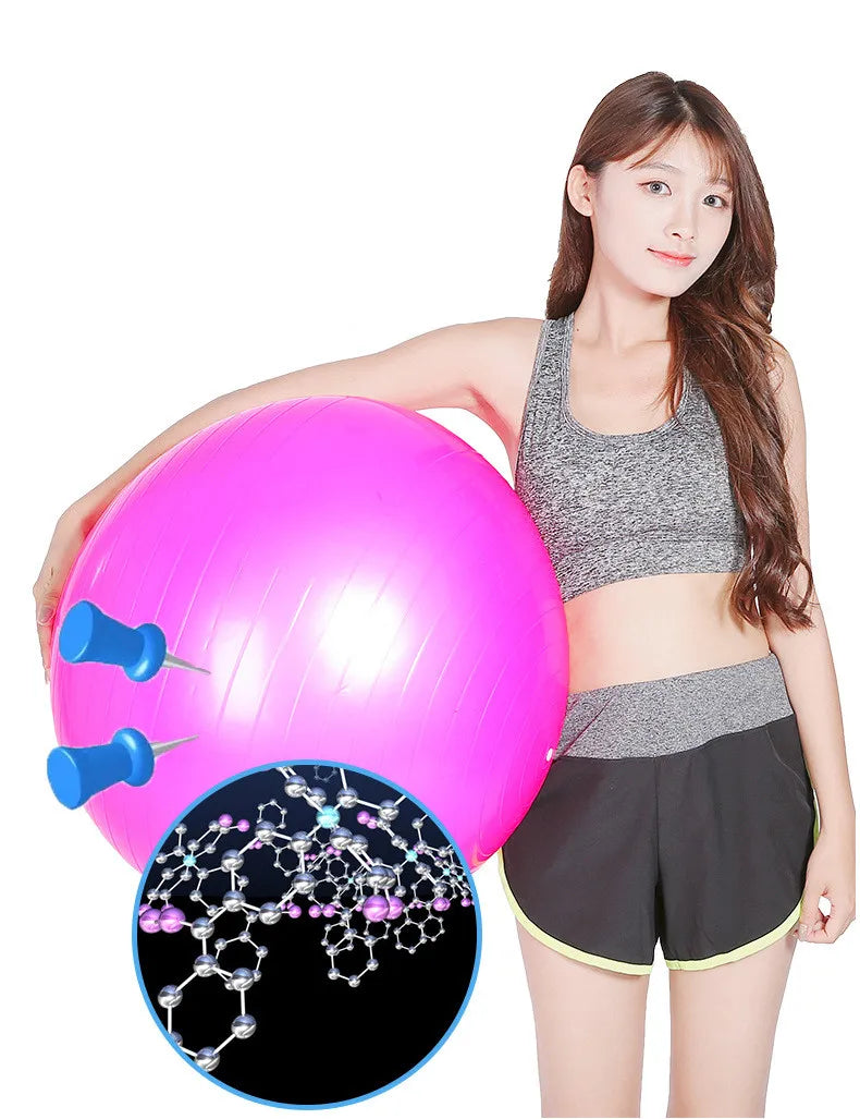 45-85 cm PVC Yoga Ball Gym Fit Ball Thickened Explosion-proof Exercise Home Fitness Pilates Sport Balance Ball Yoga Equipment