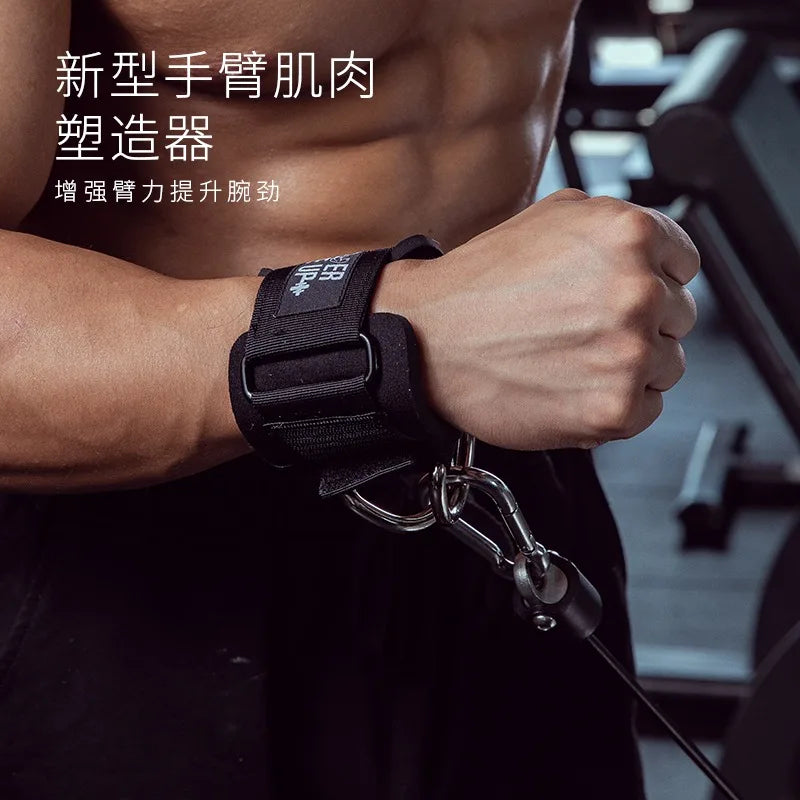 Wrist Strap with Double D-rings for Cable Machines Training Chest Workouts Gym Equipment for Home Fitness Accessories