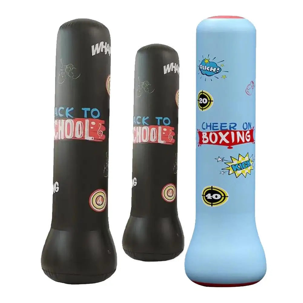 Children Tumbler Inflatable Punching Bag Home Fitness Pressure Fight Sports Boxing Boxing Sandbag Toy Training N1A9